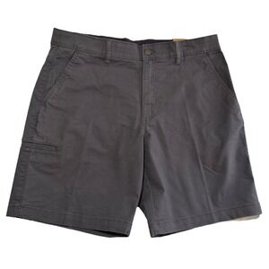 Brahma Mens Relaxed Fit Canvas Shorts Grey Workwear Utility Gorpcore Size 36 9in